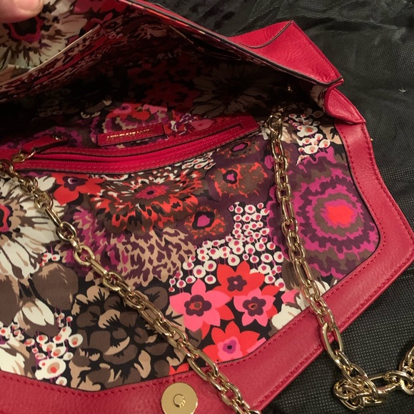 Vera Bradley Envelope Soft Leather Red Purse - Picture 3 of 3